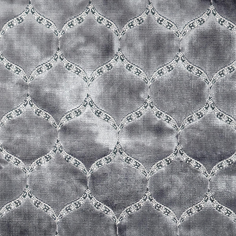 Medallian Velvet | Eliza Fabric, Charcoal