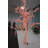 White Tree With Red Led Lights -  Size: 70"L X 65"W X 120"H.