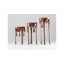 Gold Aluminum Metal Abstract Drip Decorative Candle Holder with Melting Designed Legs, Set of 3 12", 10", 8"H-69721441