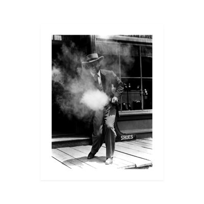 " Portrait Of Clark Gable Standing On Sidewalk "