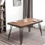 Ensemble de salle à manger 7 pièces: table en épingle à cheveux et 6 chaises à dossier croisé, noir riche-346096410-346096405