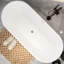 Baignoire de trempage autoportante en acrylique 66,9 po x 29,5 po