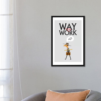 «Way To Work», impression sur toile