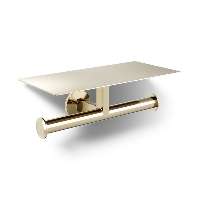 Components™ Covered Double Toilet Tissue Holder, Gold