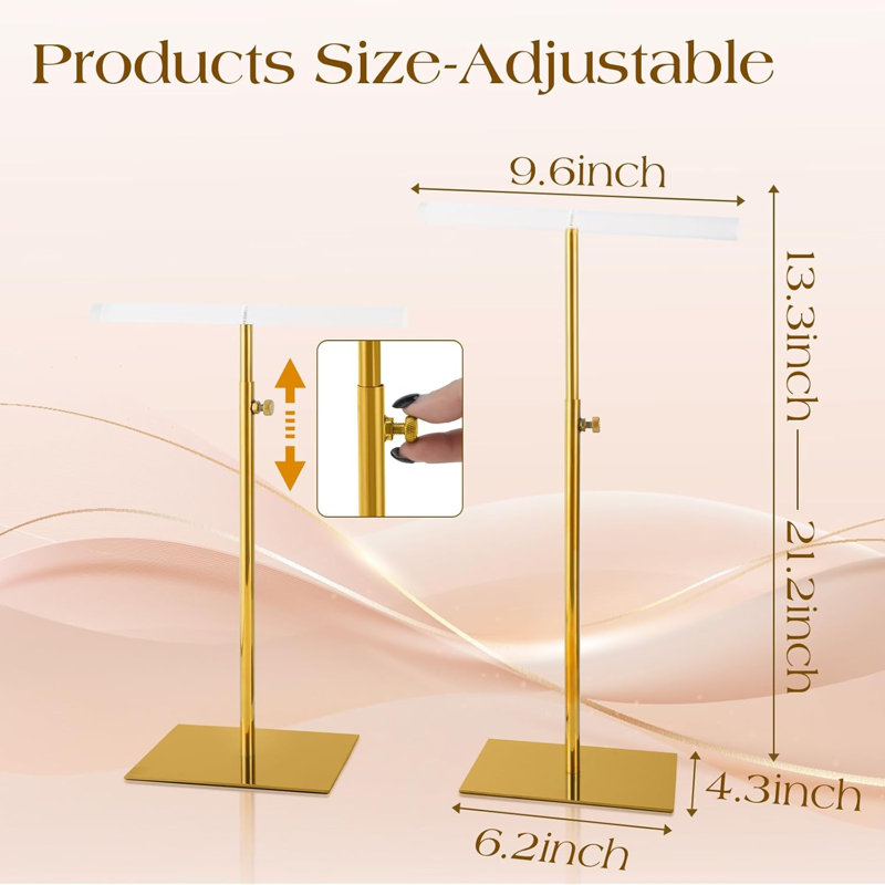 Support à hauteur réglable en acier inoxydable de 13,3 à 21,2 pouces