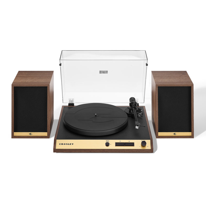 2 - Speed Turntable Decorative Record Player with Bluetooth