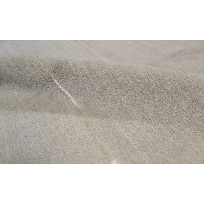 Tapis beige noué à la main de haute qualité
