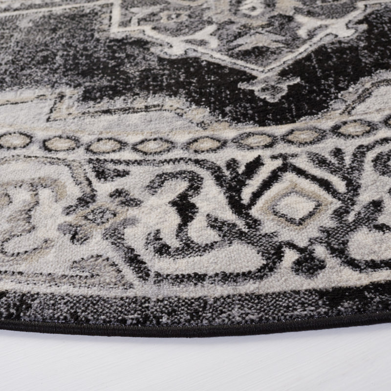 Brentwood Performance Oriental Rug, Round 6'7"