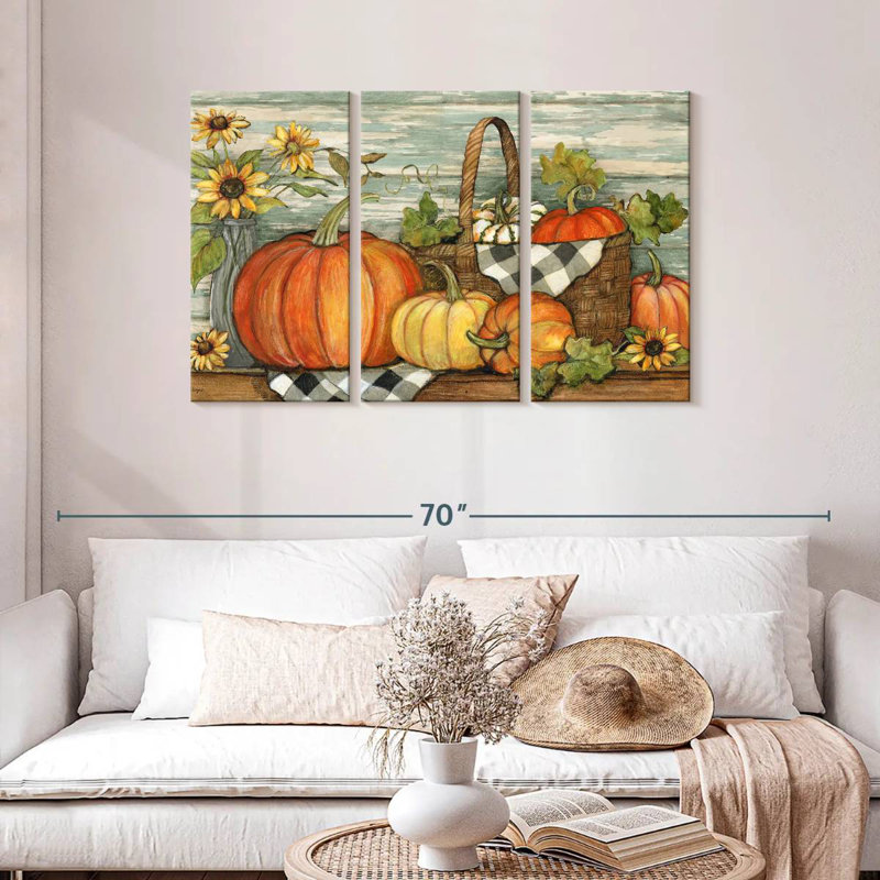 Yarlin Fall Harvest, 28" H x 45" W