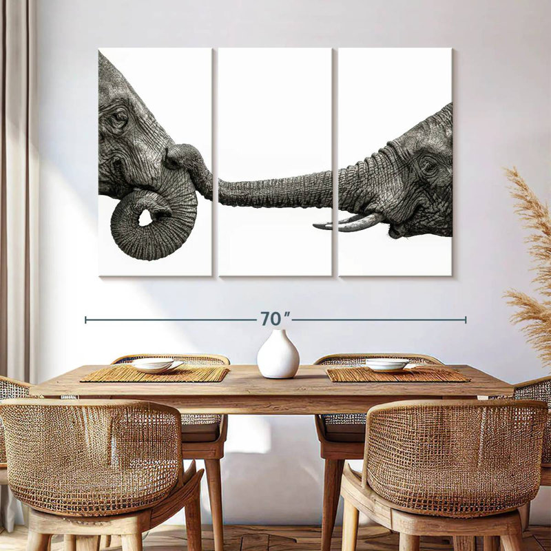 Elephant Hello, 42" H x 65" W