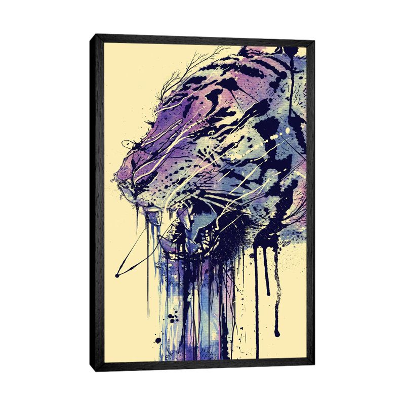 Fearless by Nicebleed - Print on Canvas, 66.04cm H x 45.72cm W x 3.81cm D, Black Framed