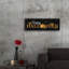  «Happy Halloween Sign» par House Fenway, art mural en verre acrylique, 36 po x 12 po-651102863