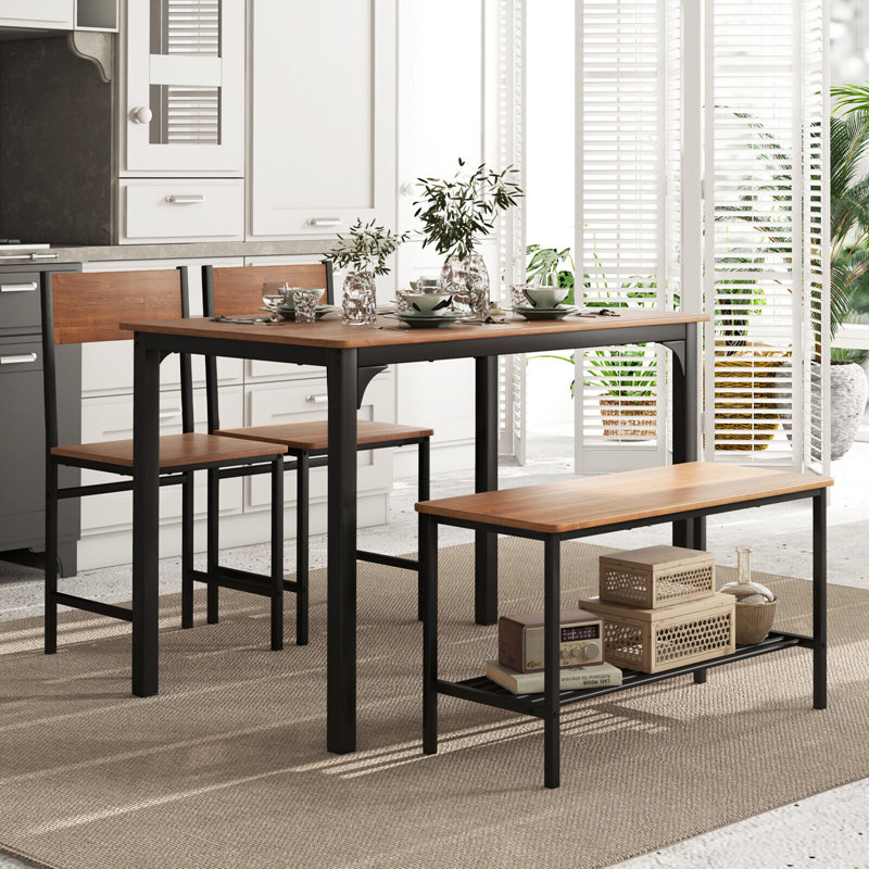 4 - Person Dining Set, Brown