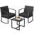Anniah 2 - Person Patio Dining Set with Square Table , Cushions Included-632137788