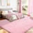 6x9 ft Pink Shag Rugs for Living Room, Non-Slip Area Rugs for Nursery Kids Playroom Dorm Office, Indoor Modern Plush Shag Carpets-1508902170