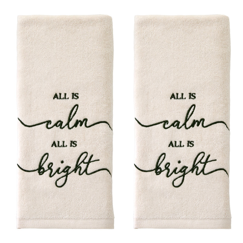 ALL IS CALM EMB HAND-NATURAL