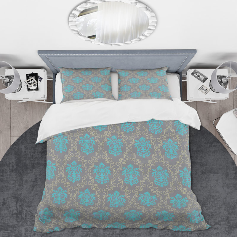 Quashana Microfiber Duvet Cover Set, King Duvet Cover + 2 King Shams