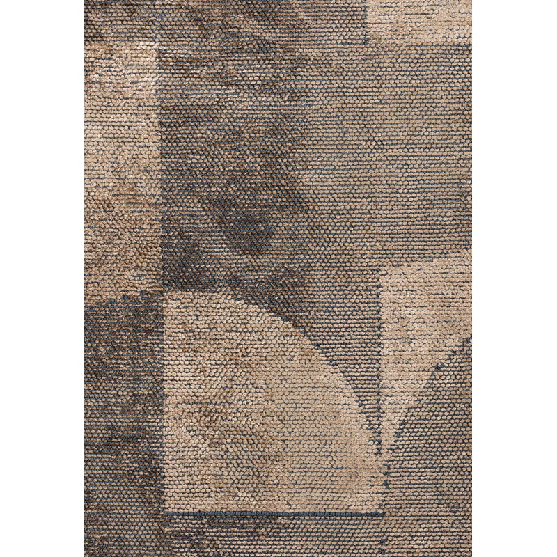 Modern Abstract Polka Dots Rug, Rectangle 6'7" x 9'10"