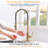 Automatic Smart Hands Kitchen Faucet In Brushed Gold, Touchless With Reliable Motion Sensor And Pull Out Intelligent Control-790484120