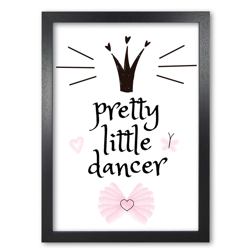 Pretty Little Dancer - Painting, Black Grain Frame, 60 cm H x 42 cm W x 5 cm D