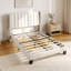 Upholstered Bed Frame with Channel Tufted Headboard-77082584-77082585