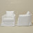 32.3" W Down Fill Slipcovered Swivel Barrel Chair with Toss Pillows-748709803