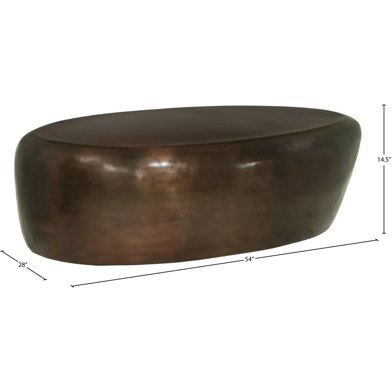 Table basse Keelby, H 14,5 po x L 54 po x l 28 po, Brun