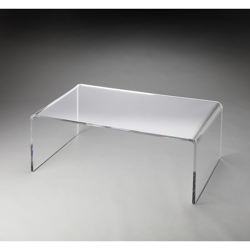 Crystal Clear Acrylic Coffee Table, Butler Loft