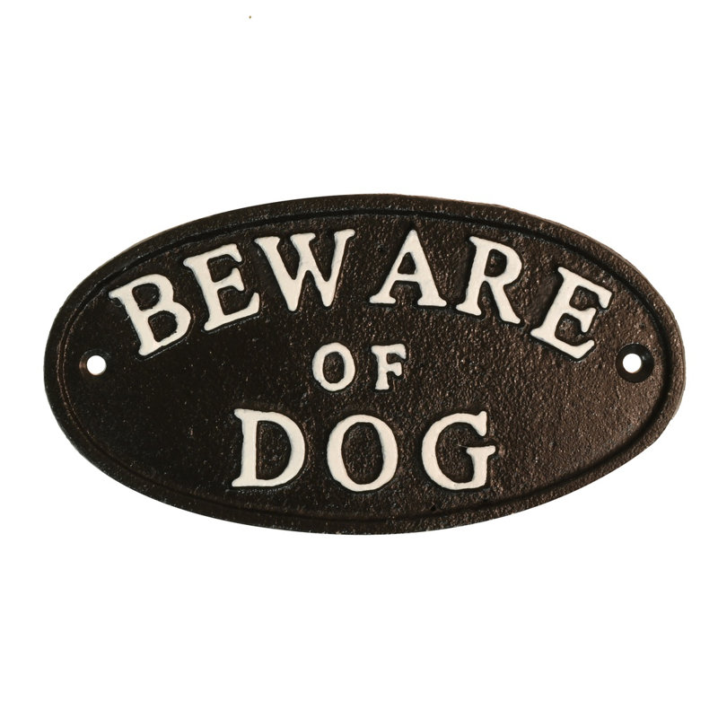 Black Cast Iron Beware of Dog Rustic Security Sign Caution Home Door Gate Plaque Black Cast Iron Beware of Dog Rustic Security Sign Caution Home Door Gate Plaque
