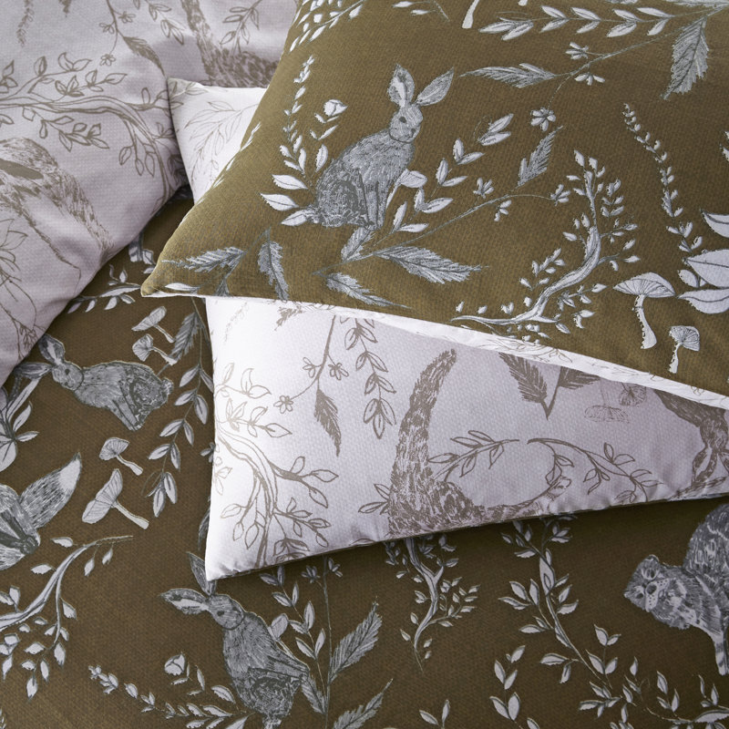 Cotton Blend Floral Duvet Cover Set with Pillowcases Included, Double Duvet Cover + 2 Standard Pillowcases
