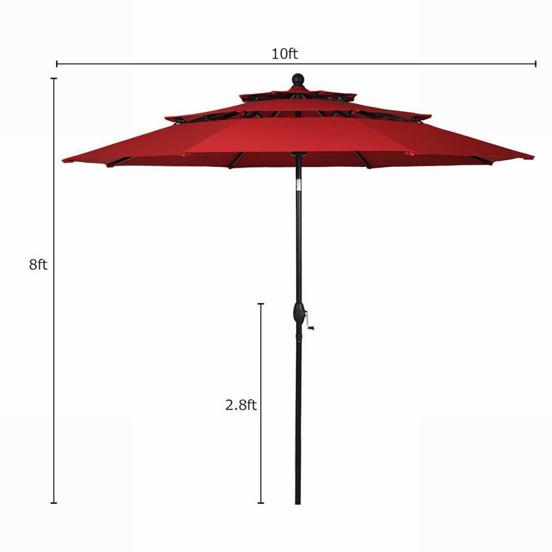 Parasol de marché Gomer, Bourgogne