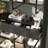 78.7'' H x 47.2'' W Bookcase With Glass Doors LED Lights Spacious Countertop-704873416