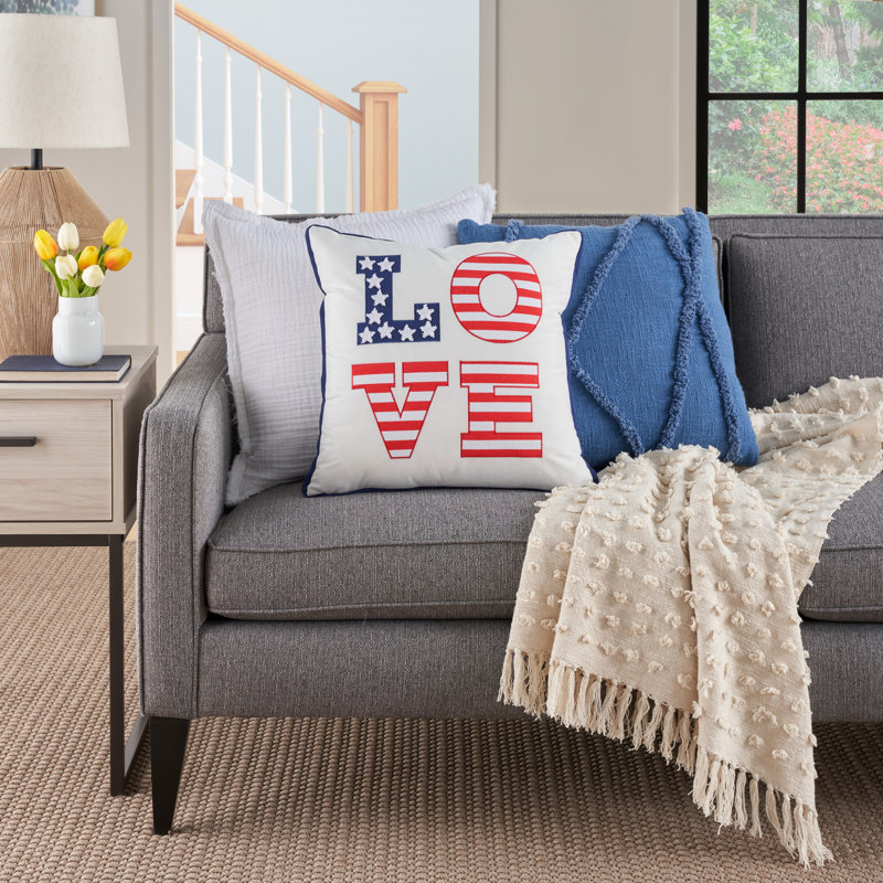 Appliqued Throw Pillow