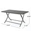 Table de salle à manger d'extérieur pliable