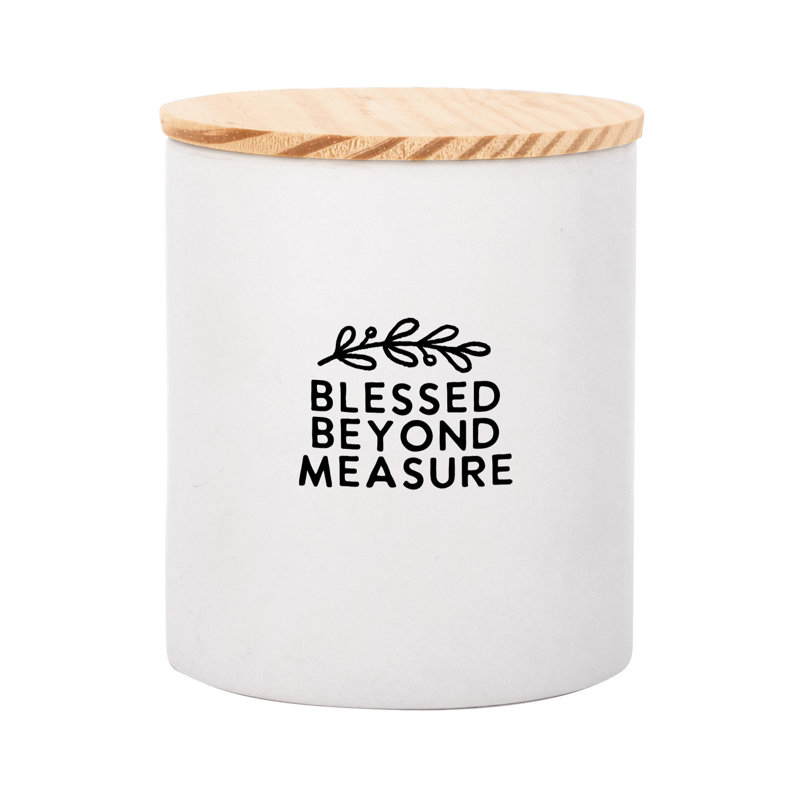  Pot en céramique avec couvercle Blessed Beyond Mesure