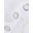 Foil Printed Wave Pattern Grommet Sheer Curtains (Set of 2)-1947202667