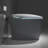 Smart Toilet With Innovative Technology, Auto Open/Close Seat, Foot Sensor, Grey Bathroom Advanced Toilet, Sleek Design