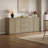 89.67" Bohemian-inspired Sideboard With Adjustable Shelves-410830303