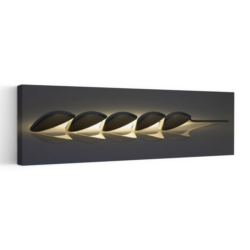 Art mural élégant, contemporain, abstrait et élégant, H 16 po x l 48 po