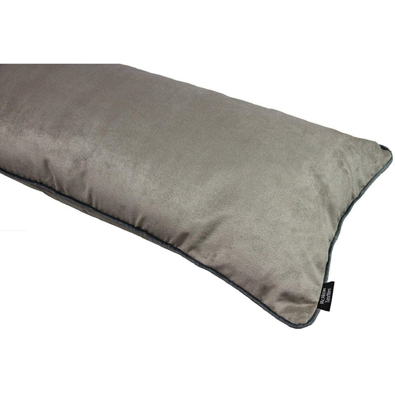 Rectangular Lumbar Cushion, Beige Mink