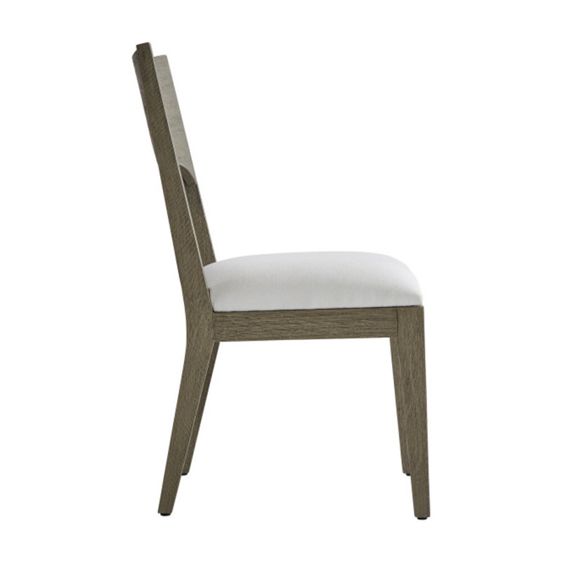 Calais Outdoor Dining Side Chair, White Vinyl 6503-000