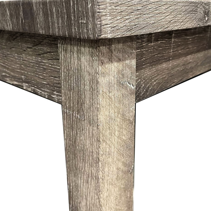 Table de salle à manger carrée en chêne 36 po et 4 tabourets à hauteur de comptoir 36 po, 5 pièces transitionnel, bois d'ingénierie, simple à assembler et confortable pour les adultes, assemblage