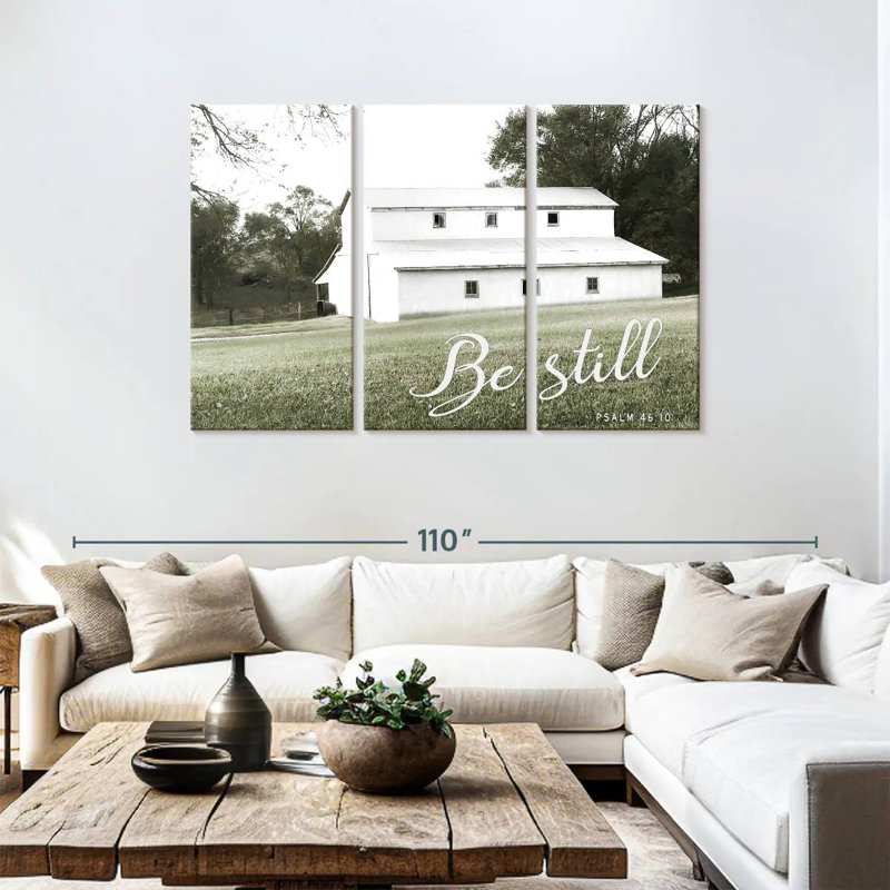 Lilie Be Still Barn, 48" H x 74" W