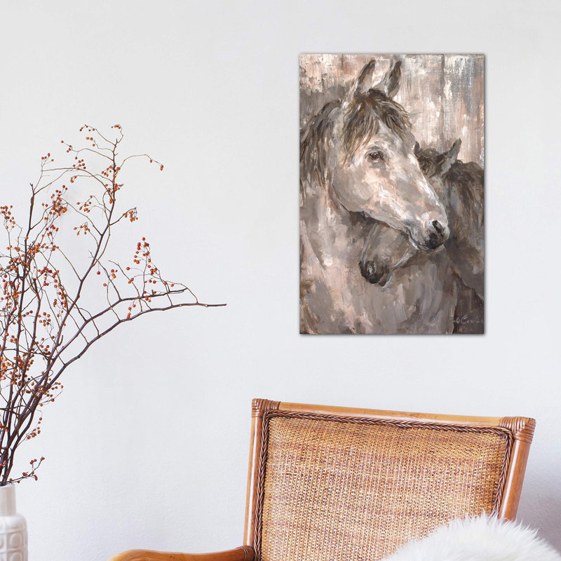 Tender Farmhouse Horse by Debi Coules - Print on Canvas, 66.04 cm H x 45.72 cm W x 1.91 cm D, No Frame