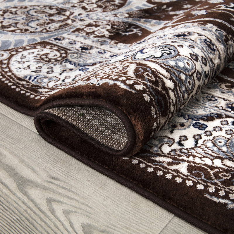 Floral Area Rug, Rectangle 63 x 220cm