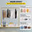Hensius 61'' Metal Adjustable Clothing Rack