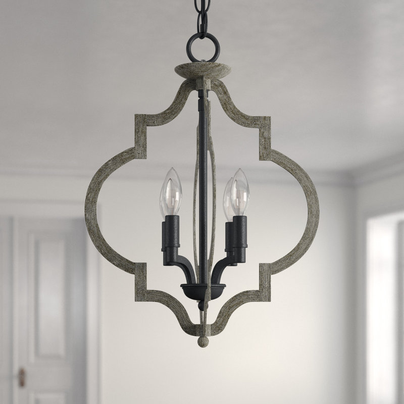 Luminaire suspendu géométrique à 4 lumières Badley