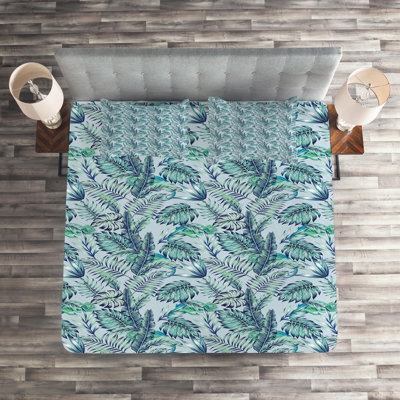 Island Coastal Floral Coverlet