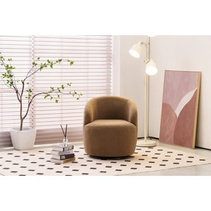 Latitude Run® Fabric Swivel Accent Armchair | Wayfair