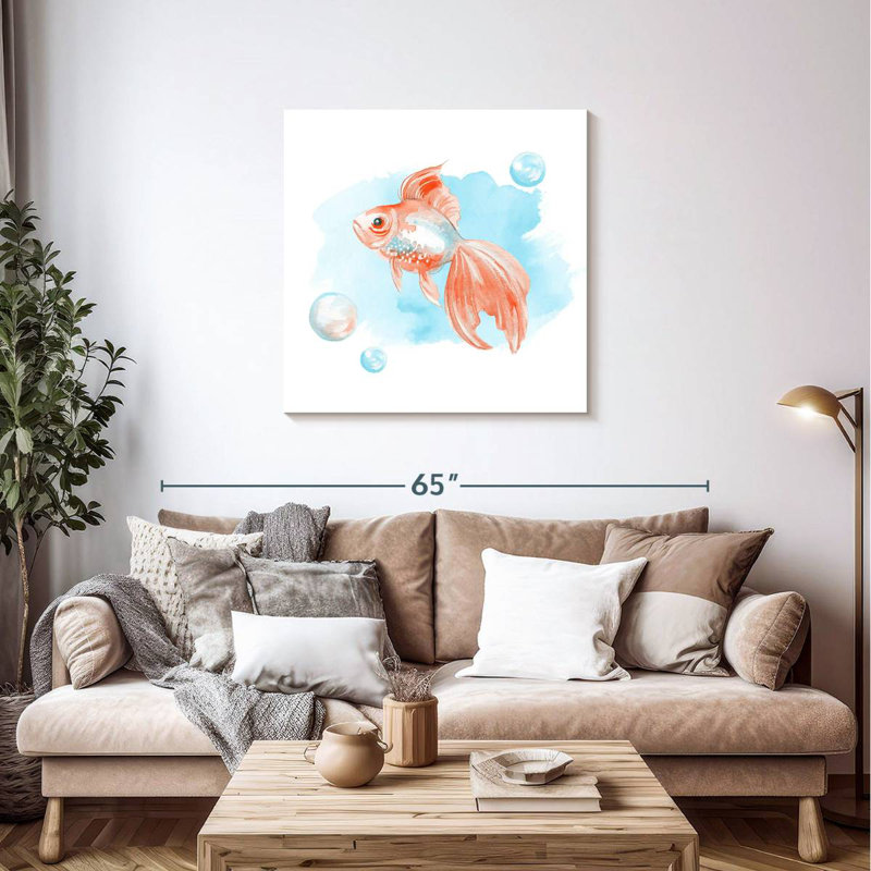 Poisson rouge pastel